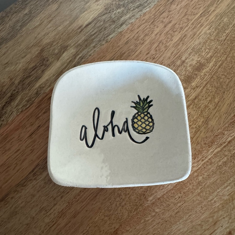 Aloha Pineapple Trinket Dish
